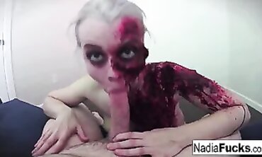 Blonde Zombie Gets Packed With Cum