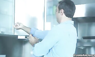 Brooke Banner Gets Stomach Cumshot From Step-Dad