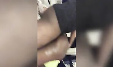 Ebony MILF Friend Sneaks Over for a Honeypot Anal Creampie