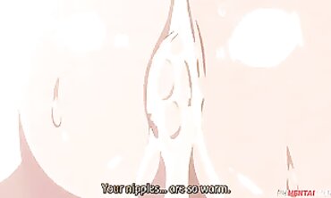Busty Sapphic Stepmom and Stepdaughter-in-Law Anime
