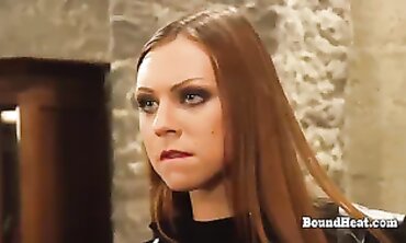 Two Lesbian Slaves Bonded And Whipped By A Dominant Mistress