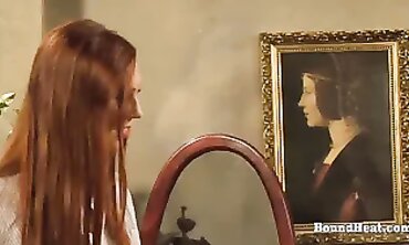 Two Lesbian Slaves Bonded And Whipped By A Dominant Mistress