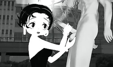 Betty Boop's Passionate Retro Cartoon Encounter