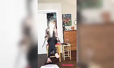 Ms Trample: Femdom Face Strangling and Toe Flagellation