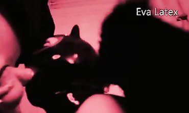 Eva Latex: Dark Angel MILF Gets Deep Throat in Bathroom