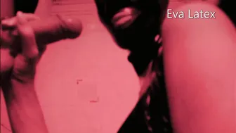Eva Latex: Dark Angel MILF Gets Deep Throat in Bathroom
