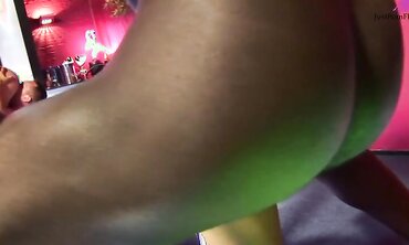 Kit Lee And Kat Lee Share A Fat Black Cock At The Stripjoint
