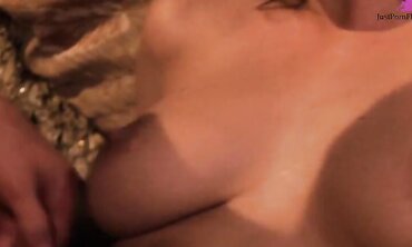 Karina White Holds Her Titties Up To Catch His Cum