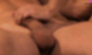 Karina White Holds Her Titties Up To Catch His Cum