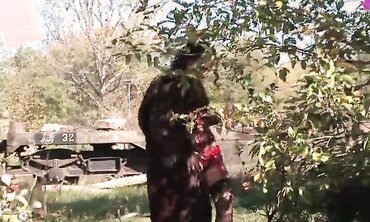 Outdoors, Natural Tits, Shaved Pussy, Blowjob, Lingerie, Nylons/Pantyhose, One on One, High Heels, Public Nudity
