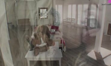 Eden Adams And Morgan Dayne Share A Big Cock