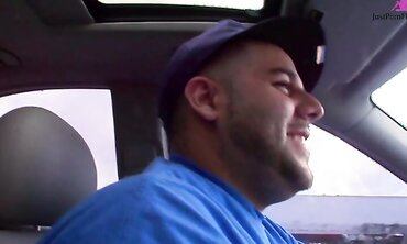 Sexy Teen Gets Picked Up at Shooting Range Only to Fuck Hung Stud and Get Cum Shot on Her Tight Stomach