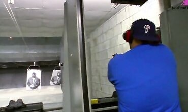 Sexy Teen Gets Picked Up at Shooting Range Only to Fuck Hung Stud and Get Cum Shot on Her Tight Stomach