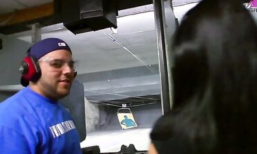 Sexy Teen Gets Picked Up at Shooting Range Only to Fuck Hung Stud and Get Cum Shot on Her Tight Stomach