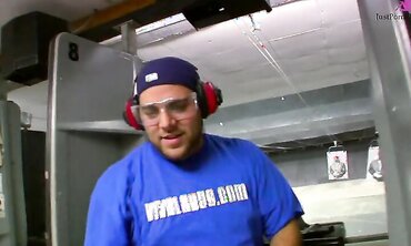 Sexy Teen Gets Picked Up at Shooting Range Only to Fuck Hung Stud and Get Cum Shot on Her Tight Stomach