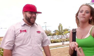 Ashley Jensen Is Great To Watch Getting Fucked Hard And Drinking Cum