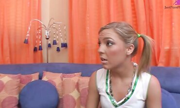 Naughty Cheerleader Ally Slides Up And Down On Her Mans Dick In This One