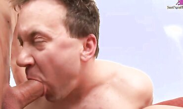 Hot Bisexual Threesome Boy and Girl Suck Cock