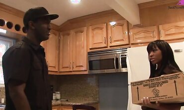 Imani Squeals With Delight As Her Pussys Penetrated Hard And Deep With Cock
