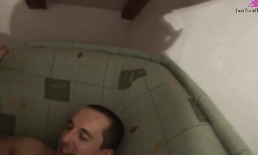 Horny Brunette Gets off with Two Gay Guys