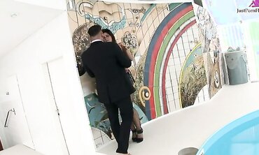 Defrancesca Gallardo Wears Her High Heels And Glasses While Servicing Penis