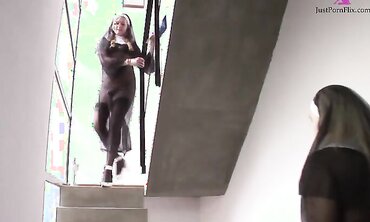Shemale Nuns Fuck and Suck in Hotel
