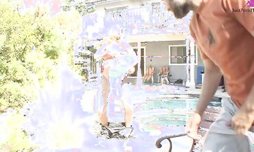 Mae Meyers Is A Very Naughty Cheerleader That Loves Two Guys At A Time