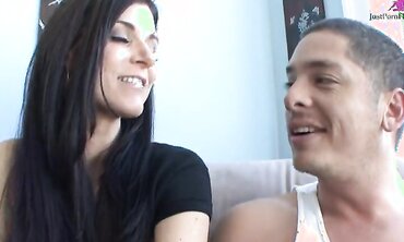 India Summer Jerks Him Off On Her Titties After A Hardcore Fuck
