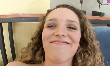 April Knight Bounces Her Big Tits Before Getting Naked And Fucking Hard