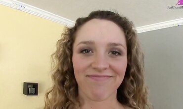 April Knight Bounces Her Big Tits Before Getting Naked And Fucking Hard