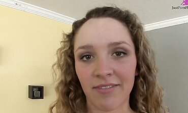 April Knight Bounces Her Big Tits Before Getting Naked And Fucking Hard