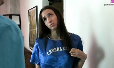 Belle Knox Takes The Coach's Big Dick