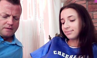 Belle Knox Takes The Coach's Big Dick