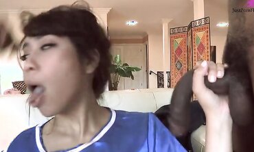 May Lee Takes Two Big Black Cocks