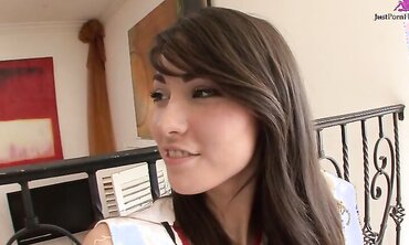 18 Year Old Cheerleader Emily Grey Sucks On A Big Long Prick And Fucked.
