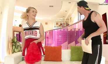 Busty 18 Year Old Aurora Monroe Gets Cheerleader Pussy Banged.