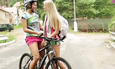 Masturbation, Lesbian, Fingering, 18+, One on One, Natural Tits, Shaved Pussy, Outdoors, Sex Toy, Ass To Mouth