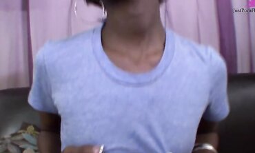 Taylor Rubs Her Black Pussy Then Sucks Cock For The Facial Cumshot