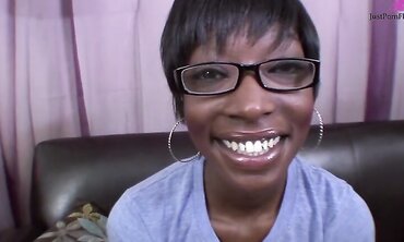 Taylor Rubs Her Black Pussy Then Sucks Cock For The Facial Cumshot