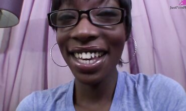 Taylor Rubs Her Black Pussy Then Sucks Cock For The Facial Cumshot