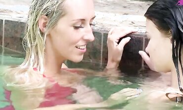 18+, Lesbian, One on One, Fingering, Small Boobs, Outdoors, Natural Tits, Shaved Pussy, Big Boobs, Masturbation, Sex Toy, Ass Eating