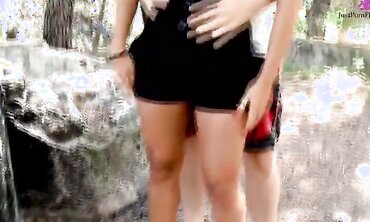 One on One, Natural Tits, 18+, Fresh Faces, Outdoors, Facial Cumshot 2