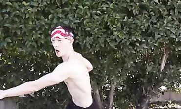 College Jock BBC Threesome With Amateur Babe