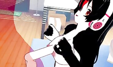 Goddess Fururu and Iwaby Anime Harem Hardcore Party
