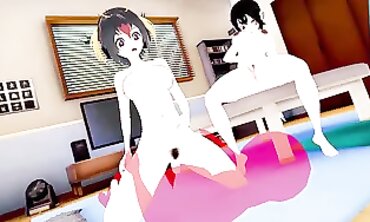Goddess Fururu and Iwaby Anime Harem Hardcore Party