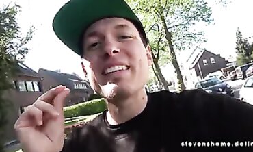 Tattooed Blonde Kitten Gets Grubby Blowjob POV