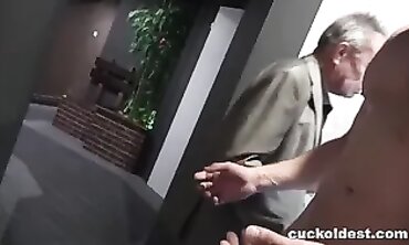 Naughty Grandpa Learns to Cheat with a Senior Chick