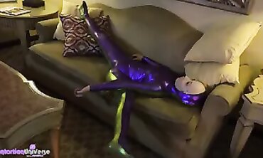 Joy Plays with a Flexible Vinyl Doll