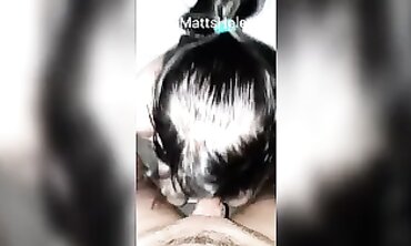 POV: Glasses-Wearing BBW Friend Gives Deep Throat