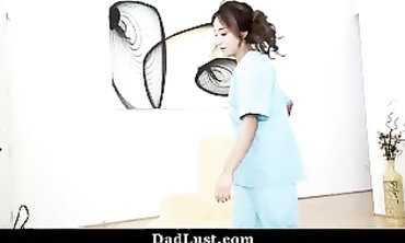 Stepdaughter Gives Dad a Blowjob for Cash
